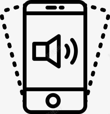 手机振动通讯功能图标图标