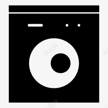 洗衣机电器设备图标图标
