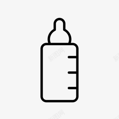 婴儿奶瓶儿童饮料图标图标