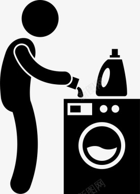 洗衣机液体洗涤剂代理洗衣机图标图标