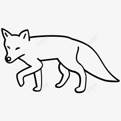 狐狸动物食肉动物图标svg_新图网 https://ixintu.com 动物 哺乳动物我概述 害虫 狐狸 狡猾 红色 食肉动物