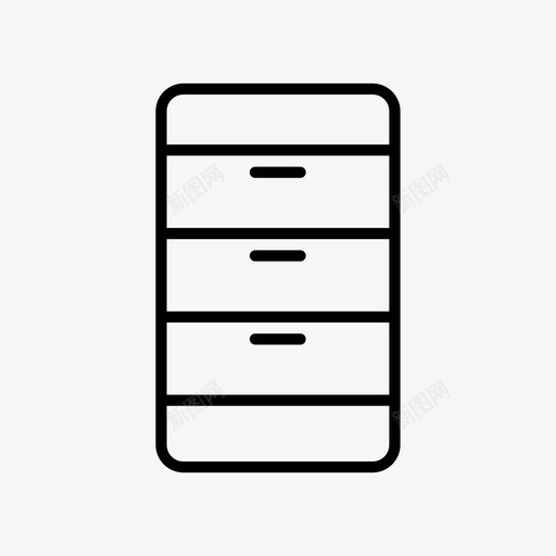 抽屉橱柜抽屉柜图标svg_新图网 https://ixintu.com 家具 抽屉 抽屉柜 橱柜