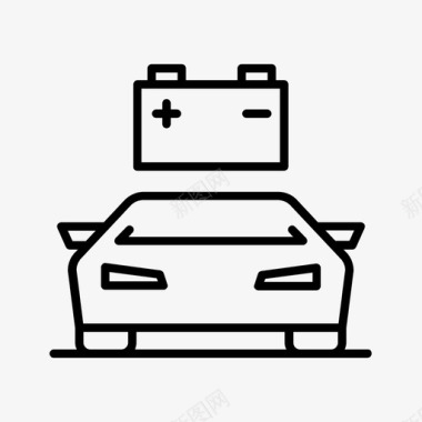 汽车电池汽车可可图标图标