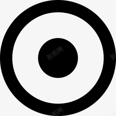 Rec圆形按钮多媒体管理用户界面图标图标