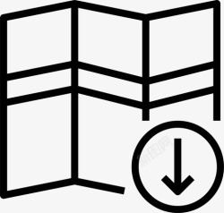 详细标记地图gps位置图标高清图片
