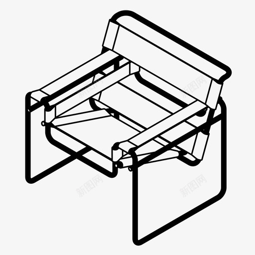 瓦西里椅建筑布吕尔图标svg_新图网 https://ixintu.com 家具 布吕尔 建筑 时尚 瓦西里椅 设计 设计椅子