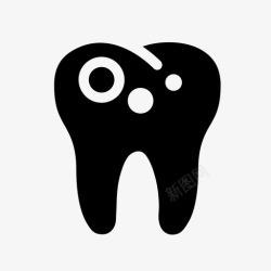治疗龋齿图示龋齿牙科牙医图标高清图片