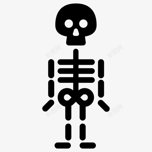 骨骼解剖学骨头图标svg_新图网 https://ixintu.com 头骨 死人 药物 解剖学 骨头 骨骼