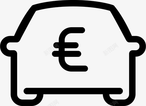价格金额汽车图标图标