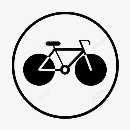 运动自行车自行车轮子图标svg_新图网 https://ixintu.com 自行车 轮子 运动自行车