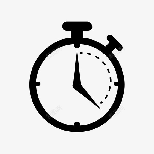 秒表计时器性能图标svg_新图网 https://ixintu.com 性能 时间测量 秒表 计时器