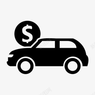 汽车贷款汽车金融汽车图标图标