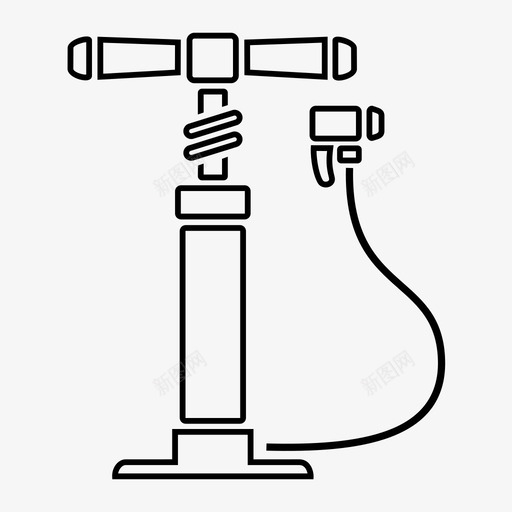 自行车泵配件自行车零部件图标svg_新图网 https://ixintu.com 自行车泵 自行车零部件 配件