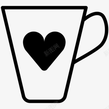 心之杯咖啡饮料图标图标