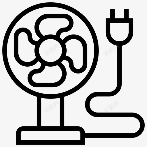 风扇生态能源图标svg_新图网 https://ixintu.com 生态 能源 风扇