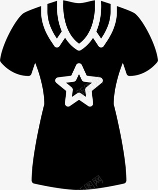 衬衫衣服时尚图标图标