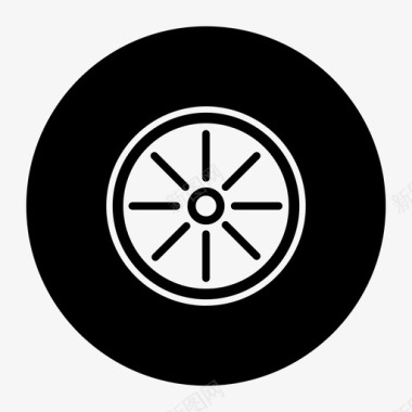 轮胎汽车驱动器图标图标
