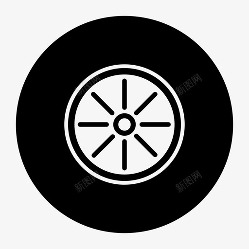 轮胎汽车驱动器图标svg_新图网 https://ixintu.com 汽车 车轮 轮胎 驱动器