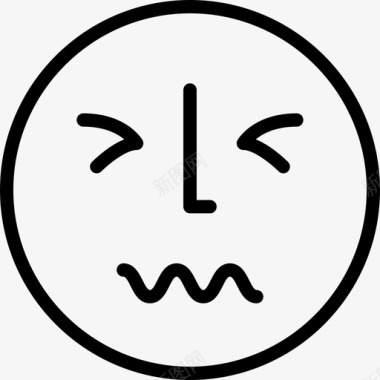 情感脸表情符号感觉图标图标