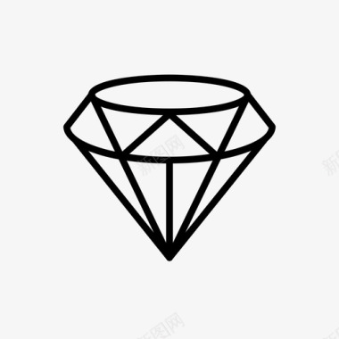 钻石水晶昂贵图标图标