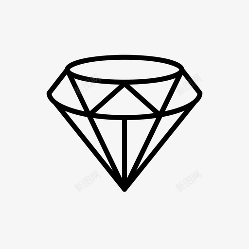 钻石水晶昂贵图标svg_新图网 https://ixintu.com 宝石 昂贵 水晶 贵重 钻石