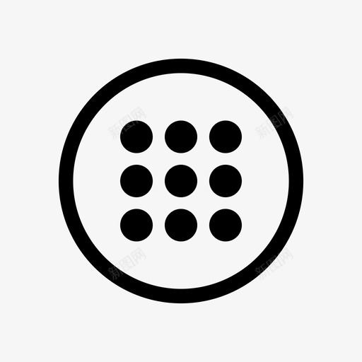 网格菜单点菜单界面图标svg_新图网 https://ixintu.com 点菜单 界面 网格菜单 菜单按钮
