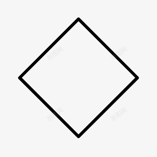钻石几何数学图标svg_新图网 https://ixintu.com 几何 形状 数学 正方形 钻石