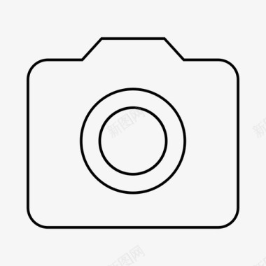 相机摄影单反相机图标图标