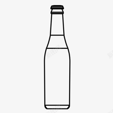 啤酒瓶酒精饮用图标图标