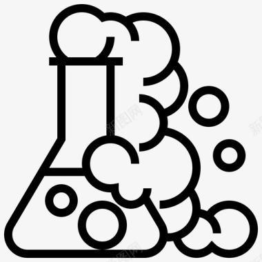 erlenmeyer烧瓶生物化学生物学图标图标