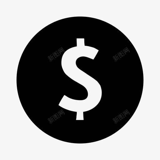 硬币货币多拉图标svg_新图网 https://ixintu.com 多拉 硬币 货币 钱