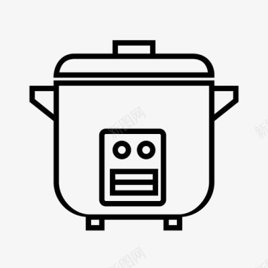 电饭煲电器烹饪图标图标