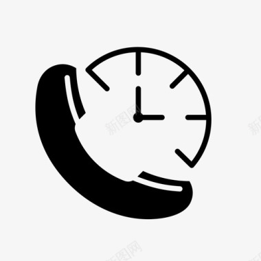 电话呼叫呼叫中心时间图标图标