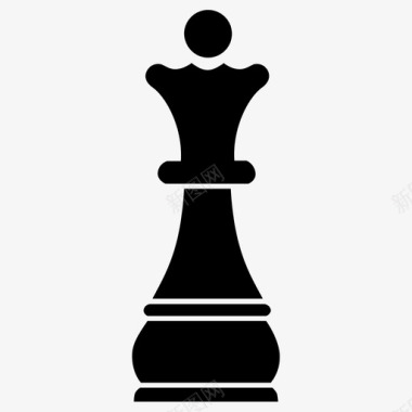 象棋皇后图形游戏图标图标