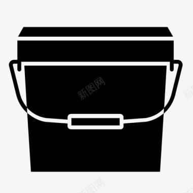 桶颜色桶填充物图标图标