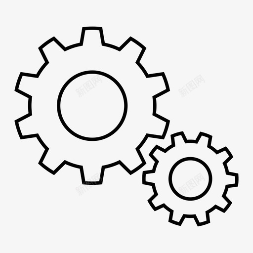 齿轮工程师选项图标svg_新图网 https://ixintu.com 工业 工程师 系统 设置 选项 齿轮