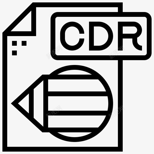 文件类型cdr图标svg_新图网 https://ixintu.com cdr 文件类型 文档 设计