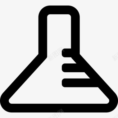 化学实验测量用玻璃瓶工具和器具通用接口图标图标