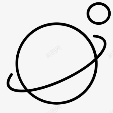 土星星系月球图标图标