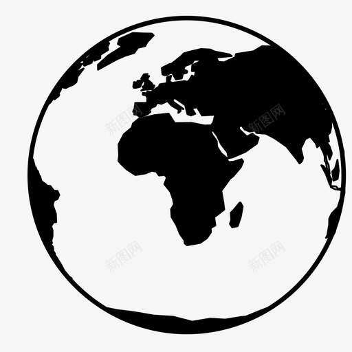 地球非洲地球位置图标svg_新图网 https://ixintu.com 世界 位置 地图 地球 地球非洲 星球