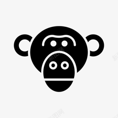 猴子动物猿图标图标