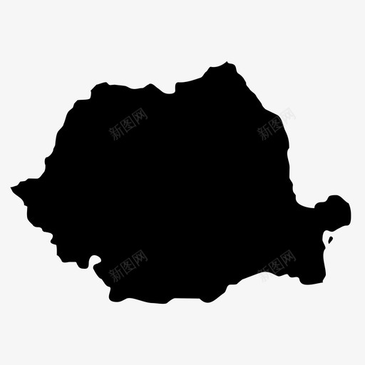 罗马尼亚国家欧洲图标svg_新图网 https://ixintu.com 国家 地图 欧洲 罗马尼亚