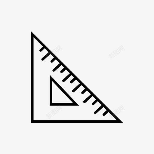 设置正方形角度标尺图标svg_新图网 https://ixintu.com 三角形 标尺 角度 设置正方形