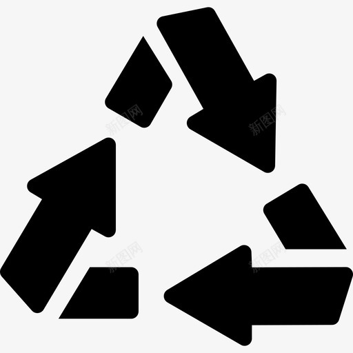 回收三箭头三角形管理用户界面图标svg_新图网 https://ixintu.com 回收三箭头三角形 管理用户界面