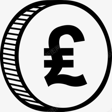 英镑硬币货币经济图标图标