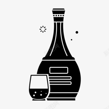 采购产品酒精饮料瓶子图标图标