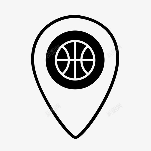 篮球场位置标记篮球场地图销运动位置标记图标svg_新图网 https://ixintu.com 位置标记ii 篮球场位置标记 篮球场地图销 运动位置标记