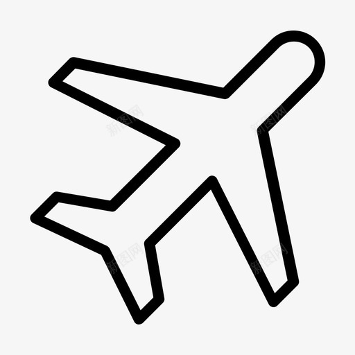 飞机机场航班图标svg_新图网 https://ixintu.com 机场 航班 飞机 飞行