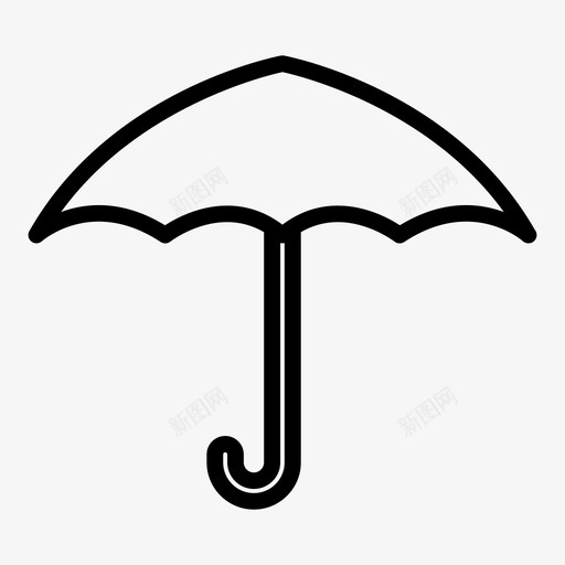 伞雨天气图标svg_新图网 https://ixintu.com 伞 天气 雨