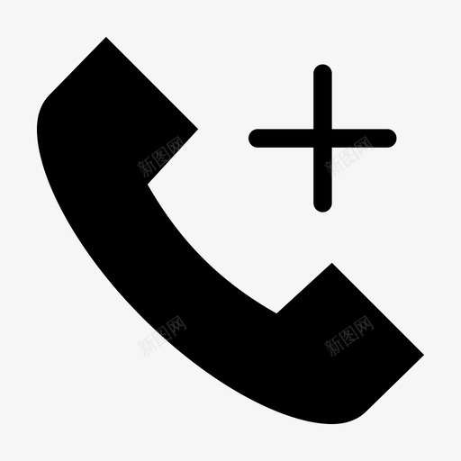 添加呼叫添加联系人添加电话图标svg_新图网 https://ixintu.com 新呼叫 新电话 添加呼叫 添加电话 添加联系人